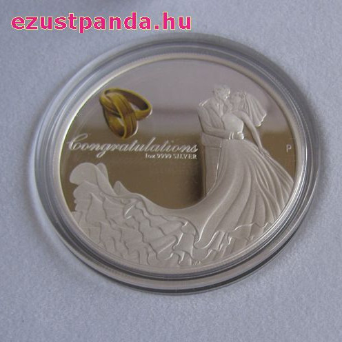 Esküvő 2026 1 uncia proof ezüst pénzérme Esküvő 2026 1 uncia proof ezüst pénzérme
