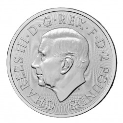Britannia és Liberty 2026 brit 1 uncia 2 GBP ezüst pénzérme