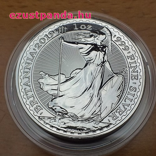 Britannia 2019 brit 1 uncia 2 GBP ezüst pénzérme