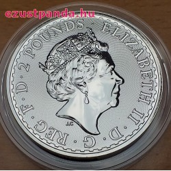 Britannia 2019 brit 1 uncia 2 GBP ezüst pénzérme