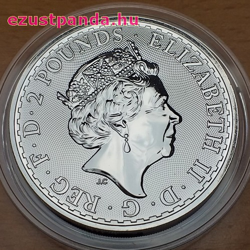 Britannia 2019 brit 1 uncia 2 GBP ezüst pénzérme