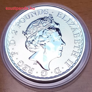 Britannia 2020 brit 1 uncia 2 GBP ezüst pénzérme