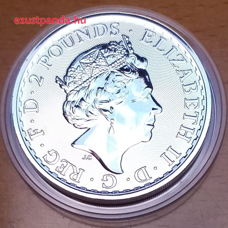 Britannia 2020 brit 1 uncia 2 GBP ezüst pénzérme
