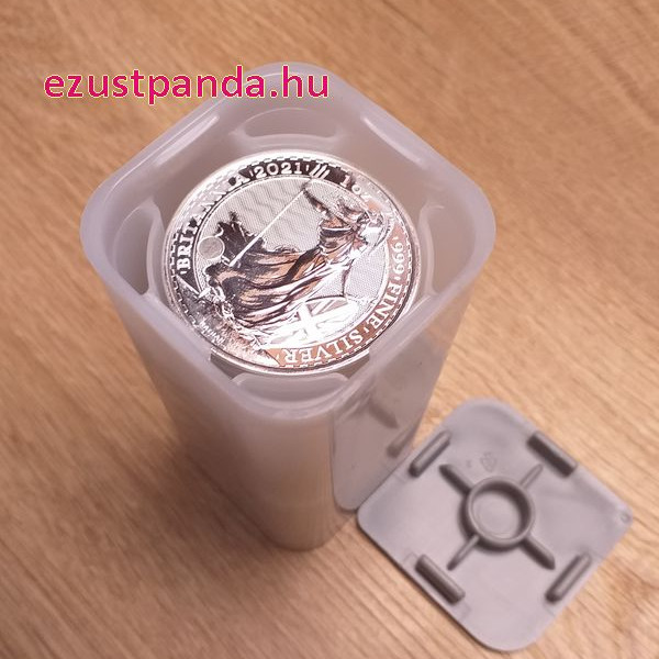 Britannia 2021 brit 1 uncia 2 GBP ezüst pénzérme