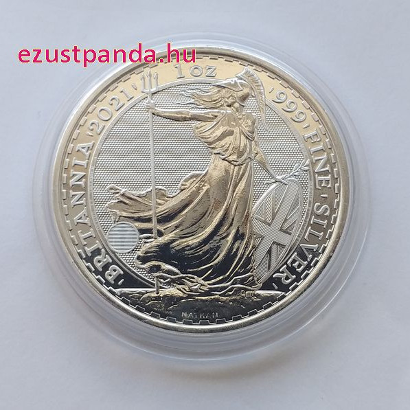 Britannia 2021 brit 1 uncia 2 GBP ezüst pénzérme