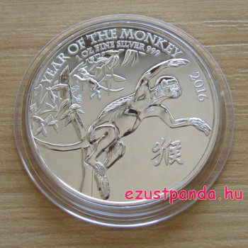 Majom éve 2016 brit 1 uncia ezüst pénzérme Majom éve 2016 brit 1 uncia ezüst pénzérme