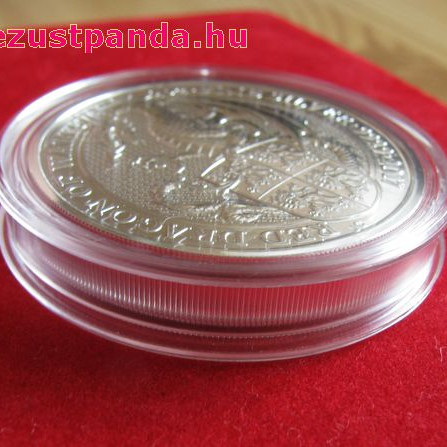 A királynő címerállatai - Wales-i Vörös Sárkány 2017 2 uncia 5 GBP ezüst pénzérme A királynő címerállatai - Wales-i Vörös Sárkány 2017 2 uncia 5 GBP ezüst pénzérme