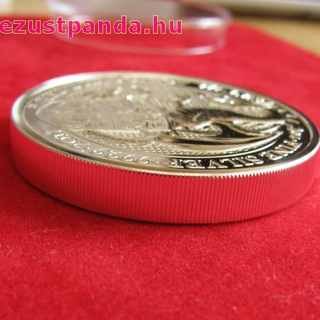 A királynő címerállatai - Wales-i Vörös Sárkány 2017 2 uncia 5 GBP ezüst pénzérme A királynő címerállatai - Wales-i Vörös Sárkány 2017 2 uncia 5 GBP ezüst pénzérme
