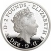 A királynő címerállatai - Oroszlán 2016 uncia 2 GBP proof ezüst pénzérme A királynő címerállatai - Oroszlán 2016 uncia 2 GBP proof ezüst pénzérme