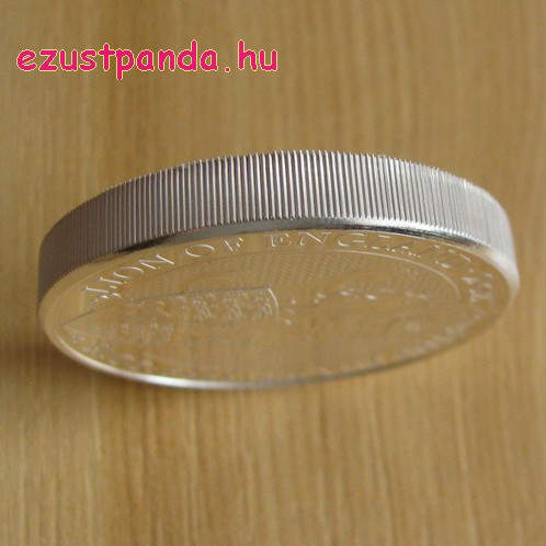 A királynő címerállatai - Oroszlán 2016 2 uncia 5 GBP ezüst pénzérme A királynő címerállatai - Oroszlán 2016 2 uncia 5 GBP ezüst pénzérme