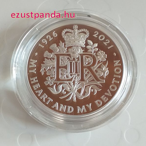 II. Erzsébet királynő 95 éves 2021 5 GBP proof ezüst pénzérme II. Erzsébet királynő 95 éves 2021 5 GBP proof ezüst pénzérme