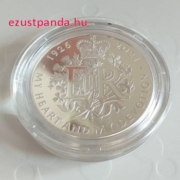 II. Erzsébet királynő 95 éves 2021 5 GBP proof ezüst pénzérme