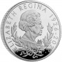 II. Erzsébet királynő emlékére 2022 brit 1 uncia 2 GBP proof ezüst pénzérme díszdobozban - KÁROLY-FEJES!