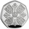II. Erzsébet királynő emlékére 2022 brit 50 penny proof ezüst pénzérme díszdobozban - KÁROLY-FEJES!