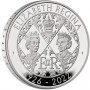 II. Erzsébet királynő emlékére 2022 brit 5 GBP proof ezüst pénzérme díszdobozban - KÁROLY-FEJES!