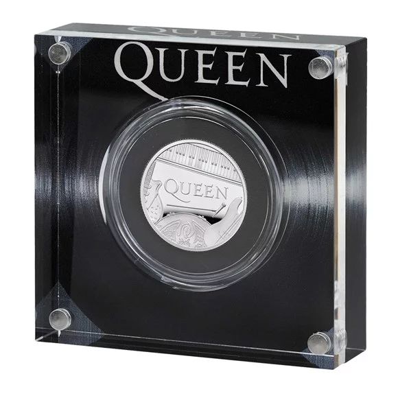 Queen együttes 2020 1 font proof ezüst pénzérme