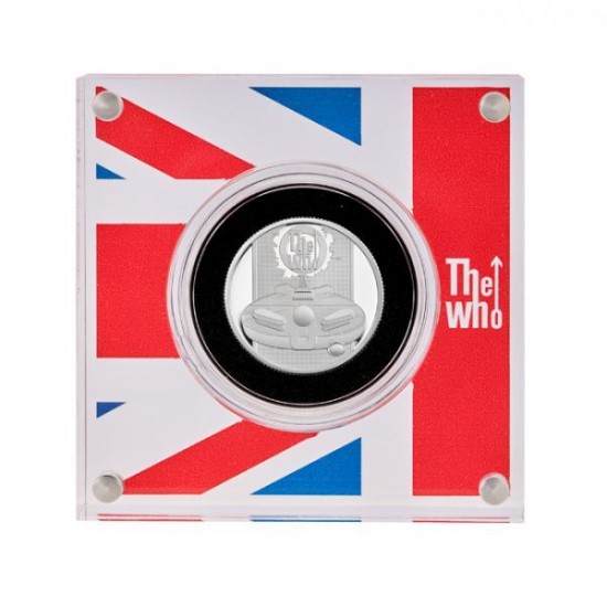 The Who együttes 2021 1 font proof ezüst pénzérme