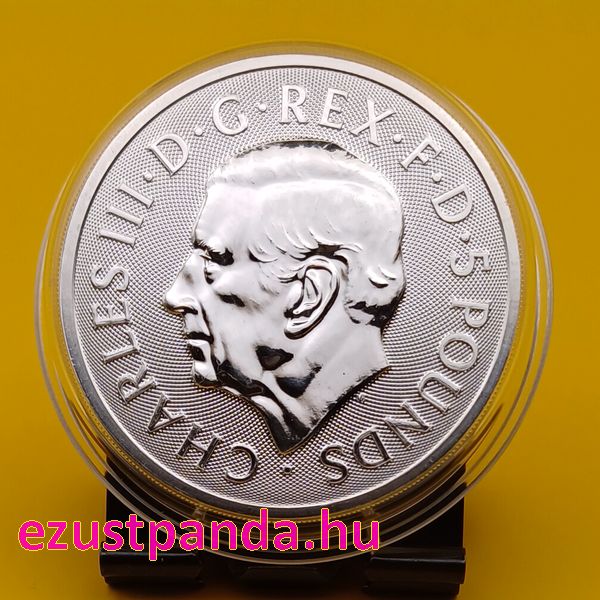 A Tudor-ház címerállatai - Sárkány 2024 2 uncia 5 GBP ezüst pénzérme
