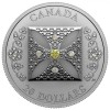 Gyémánt diadém - a Királynő fejdísze 2022 1 uncia kanadai proof ezüst pénzérme Swarovski kristályokkal