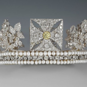 Gyémánt diadém - a Királynő fejdísze 2022 1 uncia kanadai proof ezüst pénzérme Swarovski kristályokkal