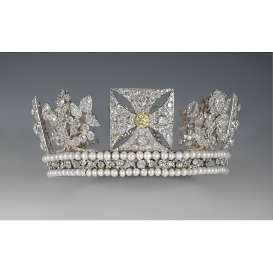 Gyémánt diadém - a Királynő fejdísze 2022 1 uncia kanadai proof ezüst pénzérme Swarovski kristályokkal