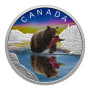 Tükröződés - Grizzlymedve 2024 1 uncia kanadai proof ezüst pénzérme