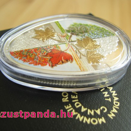 Négy évszak 2018 1 uncia kanadai proof ezüst pénzérme