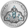 Akvamarin Tiara - a Királynő fejdísze 2020 1 uncia kanadai proof ezüst pénzérme Swarovski kristályokkal