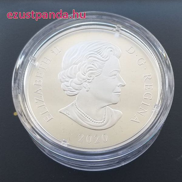 Akvamarin Tiara - a Királynő fejdísze 2020 1 uncia kanadai proof ezüst pénzérme Swarovski kristályokkal