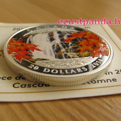 Őszi vízesés 2014 1 uncia kanadai proof ezüst pénzérme Őszi vízesés 2014 1 uncia kanadai proof ezüst pénzérme