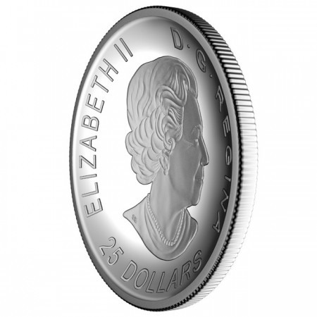 Kosárlabda 125 éves 2016 kanadai színes, proof ezüst pénzérme