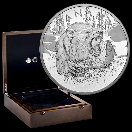 Grizzly 2019 0,5 kg proof ezüst pénzérme