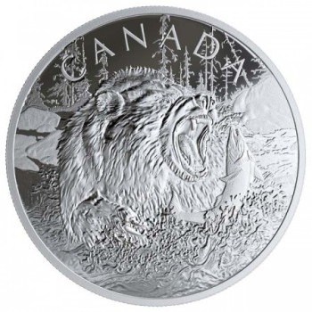 Grizzly 2019 0,5 kg proof ezüst pénzérme