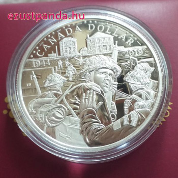 D-Day 75 évfordulója - Kanada 2019 proof ezüst pénzérme 