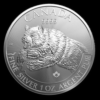 Grizzly medve 2019 1 uncia ezüst pénzérme