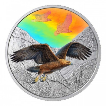 Szirti sas 2019 2 uncia kanadai proof ezüst pénzérme hologrammal