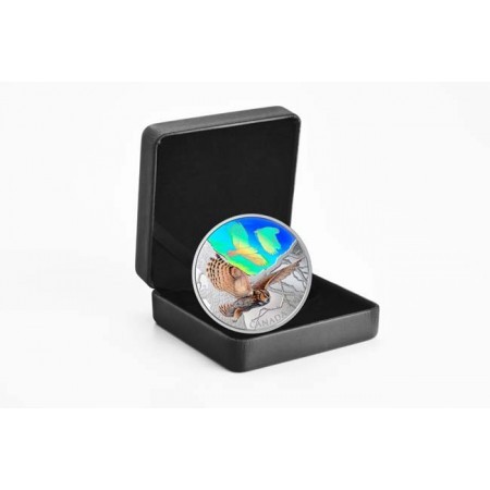 Uhu bagoly 2019 2 uncia kanadai proof ezüst pénzérme hologrammal