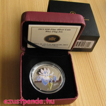 Írisz 2013 1 uncia proof ezüst pénzérme Swarovski kristályokkal