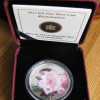 Rhododendron 2012 1 uncia proof ezüst pénzérme Swarovski kristályokkal