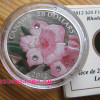 Rhododendron 2012 1 uncia proof ezüst pénzérme Swarovski kristályokkal