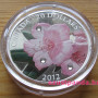 Rhododendron 2012 1 uncia proof ezüst pénzérme Swarovski kristályokkal