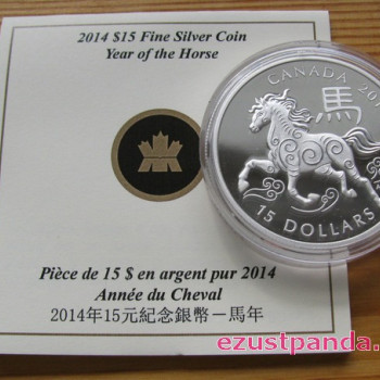 Lunar Ló éve 2014 1 uncia proof ezüst pénzérme