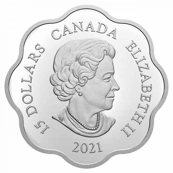 Lunar Lotus Bivaly Kanada 2021 proof ezüst pénzérme