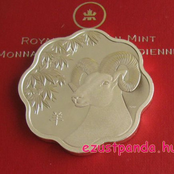 Lunar Lotus Birka 2015 1 uncia proof ezüst pénzérme