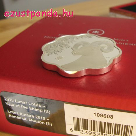 Lunar Lotus Birka 2015 1 uncia proof ezüst pénzérme