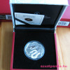 Lunar Lotus Kígyó 2013 1 uncia proof ezüst pénzérme