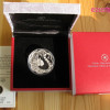 Lunar Lotus Tigris 2010 1 uncia proof ezüst pénzérme