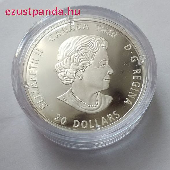 Földanya - az otthonunk 2020 1 uncia kanadai proof ezüst pénzérme boroszilikát üveggel