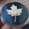 Maple Leaf / Juharlevél 2022 5 uncia proof ezüst pénzérme - KÉK RÓDIUM BEVONATTAL!