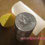 25x Maple Leaf (Juharlevél) 2025 1 uncia ezüst pénzérme (teljes tubus) 